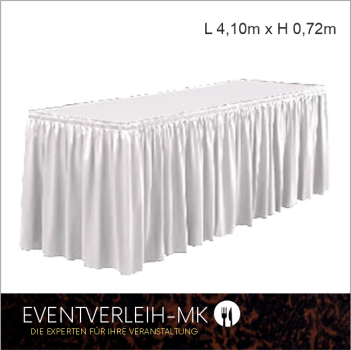 Skirting mit Klammern - inkl. Endreinigung